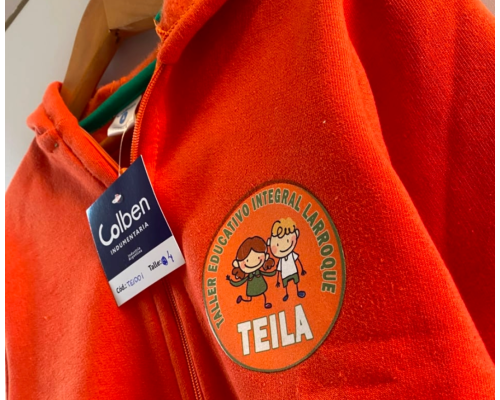 Campera de algodón con frisa CON LOGO - Uniforme escolar